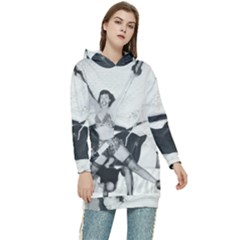 Betty Page Bdsm Women s Long Oversized Pullover Hoodie