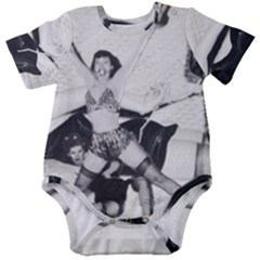 Betty Page Bdsm Baby Short Sleeve Bodysuit by CherleyTemples