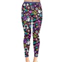 Love & Peace Dark & Purple Cute Hearts Inside Out Leggings View1