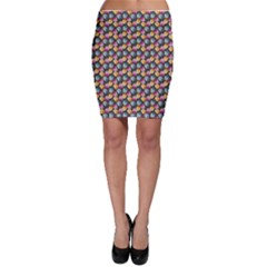 Colorful Fancy Wallpaper Bodycon Skirt by CoolDesigns