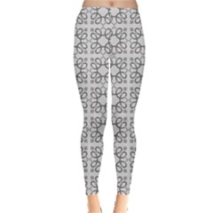 Gray Pattern Stock Use For Tiled Grayscale Women s Leggings by CoolDesigns