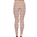 Pink Repeat Pattern with Ice Cream Cones in Pastel Pink Women s Leggings View2