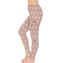 Pink Repeat Pattern with Ice Cream Cones in Pastel Pink Women s Leggings View3