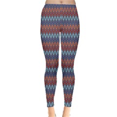 Purple Chevron Pattern Women s Leggings by CoolDesigns