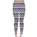 Purple Wave Chevron Pattern Women s Leggings View1