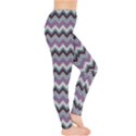 Purple Wave Chevron Pattern Women s Leggings View4