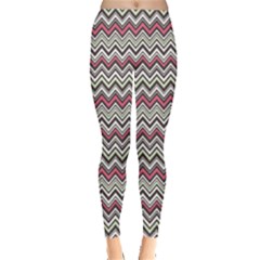 Colorful Wave Chevron Pattern Women s Leggings by CoolDesigns