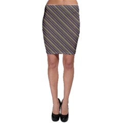 Black Geometric Pattern With Zigzags Bodycon Skirt by CoolDesigns