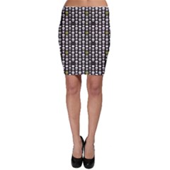 Black Alien Head Bodycon Skirt by CoolDesigns