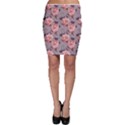 Purple Vintage with Roses Bodycon Skirt View1