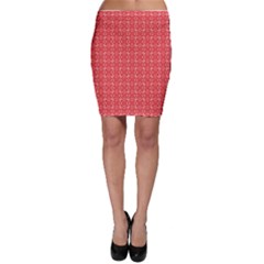 Red Butterfly Pattern Bodycon Skirt by CoolDesigns