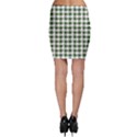 Green Peace Plaid in Green Pattern in Blue with Yin Yang Bodycon Skirt View2