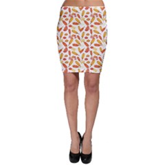 Colorful Corn Dog With Ketchup And Mustard Seamless Bodycon Skirt by CoolDesigns