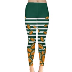 Rugby Drops Green Leggings  by CoolDesigns