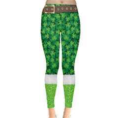 Simple Print Green St Patricks Day Leggings  by CoolDesigns