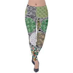 Dark Circles Cannabis Marijuana Velvet Leggings