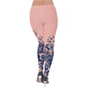 Peach Classic Flower Bed Velvet Leggings View2