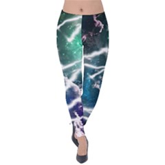 Light Green Thunder Velvet Leggings