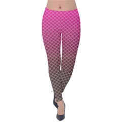 Magenta Scales Gradient Velvet Leggings