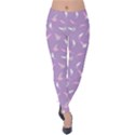 Lavender Space Cats & Kittens Velvet Leggings View1