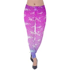 Pink Stars & Unicorns Velvet Leggings