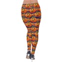 Orange Halloween Pumpkins Warm Velvet Leggings View2