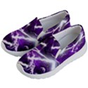 Dark Violet Thunder Kid s Lightweight Slip Ons View2