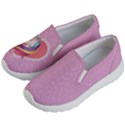 Plum Unicorn & Rainbow Pattern Kids Kid s Lightweight Slip Ons View2