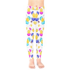 Colorful Cute Easter Chicks Kids  Legging by CoolDesigns