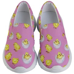 Pink Happy Easter Chics Kids Kid s Lightweight Slip Ons by CoolDesigns