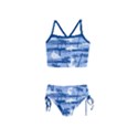 Cornflower Blue Shark Girls  Tankini Swimsuit View1