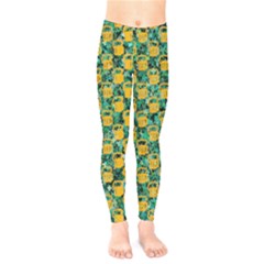 St Patrick Beer Cadet Blue Kids  Legging by CoolDesigns