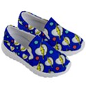 Blue Boom Thunder Hearts Style Kids Lightweight Slip Ons View3