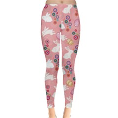 Coral Japanese Easter Leggings  by CoolDesigns