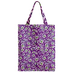 Funny Bacterias Drawing Motif Random Pattern Zipper Classic Tote Bag by dflcprintsclothing