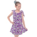 Funny Bacterias Drawing Motif Random Pattern Kids  Tie Up Tunic Dress View1