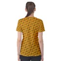 Pixel Art Mushroom Pattern Women s Cotton T-Shirt View2