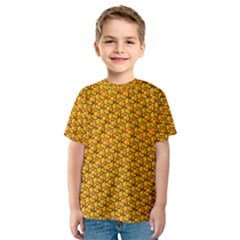 Pixel Art Mushroom Pattern Kids  Sport Mesh T-shirt