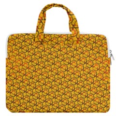 Pixel Art Mushroom Pattern Macbook Pro 15  Double Pocket Laptop Bag  by ExtraGoodSauce