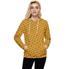 Pixel Art Mushroom Pattern Women s Lightweight Drawstring Hoodie