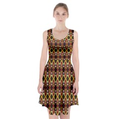 Colorful Geometric Pattern Design Racerback Midi Dress by ExtraGoodSauce