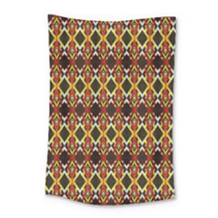 Colorful Geometric Pattern Design Small Tapestry