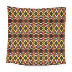 Colorful Geometric Pattern Design Square Tapestry (large)