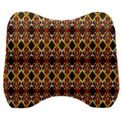 Colorful Geometric Pattern Design Velour Head Support Cushion by ExtraAwesomeSauce