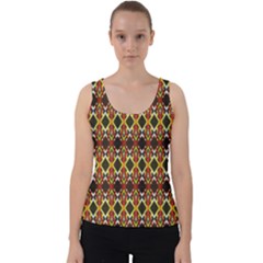 Colorful Geometric Pattern Design Velvet Tank Top by ExtraGoodSauce