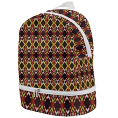 Colorful Geometric Pattern Design Zip Bottom Backpack by ExtraGoodSauce