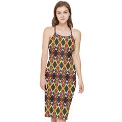 Colorful Geometric Pattern Design Bodycon Cross Back Summer Dress by ExtraAwesomeSauce