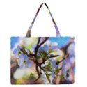 Springtime Pear Tree Blossoms Zipper Medium Tote Bag View1