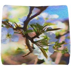 Springtime Pear Tree Blossoms Seat Cushion by ExtraAwesomeSauce