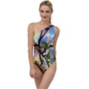 Springtime Pear Tree Blossoms To One Side Swimsuit View1